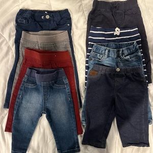 Lot of 6-9 month boy pants. Minimum eight pairs… new/like new